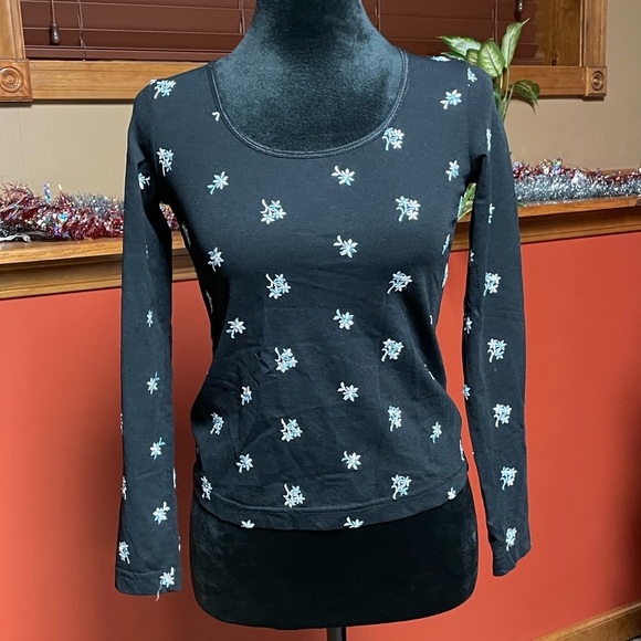 KAREN KANE LONG SLEEVE TOP. SIZE PETITE. LIKE NEW CONDITION. - Picture 1 of 8